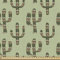 ABAKUHAUS Cactus Tela por Metro, Flora inspiración mexicana, Decorativa para Tapicería y Textiles del Hogar, 1M (148x100cm), Caramelo verde pistacho