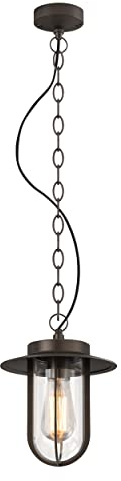 Astro Montparnasse Pendant Outdoor Pendant - IP44 Rated - (Bronze), E27/ES Lamp, Designed in Britain - 1096010-3 Years Guarantee