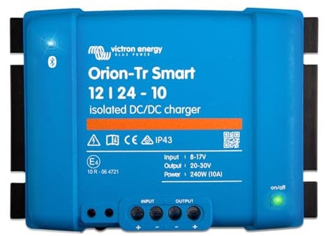 Victron Energy Orion-Tr Smart DC-DC Ladebooster (Bluetooth) - 12/24V, 10 Amp, 240-Watt - Batterie Ladegerät für Doppelbatteriesysteme - Isoliert