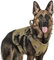 rabbitgoo No Pull Hundegeschirr Mittlere Grosse Hunde, Taktische Brustgeschirr mit MOLLE Griff Metallschnallen, Atmungsaktiv Militär Sicherheitsgeschirr, Verstellbares Gepolstert Hundeweste, XL Braun