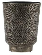 House Doctor 211230501, Blumenkasten, Oli, Mattschwarzes Finish, Aluminium