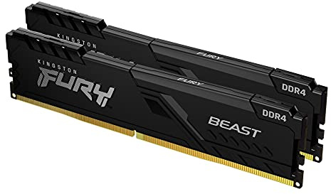 Kingston FURY Beast 32GB (2x16GB) 3000MHz DDR4 CL15 Memoria Gaming Kit per Computer Fissi Kit da 2 KF430C15BB1K2/32