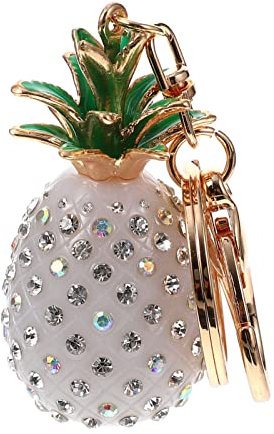 Lurrose Kreativer Ananas-Schlüsselanhänger mit Anhänger für Tasche, Schlüssel, hängende Schlüsselanhänger.