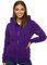 OZONEE Damen Kapuzenpullover Sweatjacke Sweatshirt Farbvarianten Kapuzenjacke Kapuzenpulli Langarm Kapuze Hoodie Sport Style Casual Fitness Basic Training 777/2106B VIOLETT M