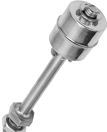 Tiardey Interruttore a Galleggiante in Acciaio Inossidabile da 75 mm 220 v per Serbatoio della Pompa dell'Acqua Sensore di Livello dell'Acqua liquida per laghetto da Giardino