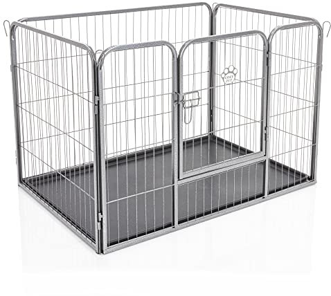 Playpen Heavy Duty by Cozy Pet Small Height 61cm 4 Models Dog Crate Puppy Rabbit Run Dog Cage Whelping Box with Heavy Duty ABS Floor HDDP01