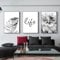 Trayosin 3-teiliges Premium Poster Set Aesthetic Blume Schwarz Weiß Feder Löwenzahn Bilder Moderne Wandbilder, Wohnzimmer Schlafzimmer Wanddeko Art ohne Rahmen (A,40x60cm)
