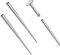14g/16g/18g ASTM F136 Titanium Piercing Taper Insertion Pin für Innengewinde Tragus/Helix/Lippe/Nase/Helix/Piercing Schmuck Knorpel Ohrringe Labret Nose Studs Stretcher Assistant Tool