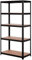 OcioDual Estanteria Metalica Galvanizada Negra 875kg 5 Baldas 180 x 90 x 40cm Ideal para Hogar, Garaje, Cocina, Multiusos, Almacenamiento Divisible Sin Tornillos