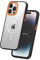 FLOLAB Schutzhülle für iPhone 14 Pro Max: Surtect Tri-Fusion, ultra-schützendes, schlankes Design, militärische Qualität, kompatibel mit MagSafe, kristallklar mit Orange Blaze