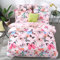 Freyamy Kinder Bettwäsche 100x135cm 2teilig Rosa Bunt Schmetterling Wendebettwäsche Gebürstet Microfaser Weiche Kinderbettwäsche Mädchen Bettbezug mit Reißverschluss und Kissenbezug 40x60cm