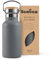 Bambaw Botella térmica 350 ml, Botella agua gris oscuro, Botella agua acero inoxidable, Botella reutilizable, Botella agua niños sin BPA – Gris antracita
