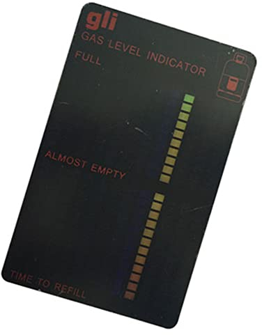 Magnetic Oil Indicator,Reusable Propane Tank Gauge Monitor Card | Magnetic Oil Indicator with Magnetic Backing for Easy Reuse Exchange Bottles for Propane Tank, LPG