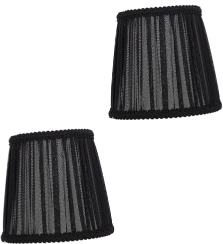 Alipis 2 Stück Stofflampenschirm Gitter E14 Wandlampe