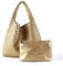 Handgewebte Tasche für Damen, veganes Leder, Griff, Handtasche, Reise-Umhängetasche, Hobo-Tasche, Strandtasche mit Geldbörse, Gold, 14.25*4.8*12.25 inch