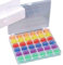 36 StüCk NäHmaschinen Spulen mit Spulenbox Spulen,Bunten Transparent Kunststoff Unterfadenspulen,Spulen NäHmaschine,für GäNgige/Spule NäHmaschine Garnrollen,Spulenhalter,Spulenhuggers (36 Stück)
