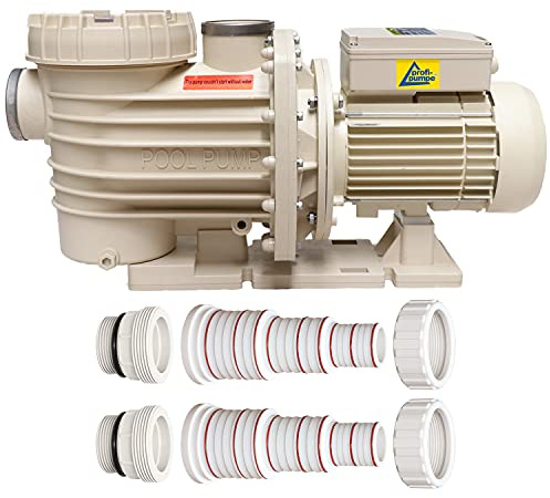 Bomba para Piscina con Filtro POOL-STAR-2000W, 41.000 l/h, 1,3 bar Alta Potencia y Eficiencia Energética