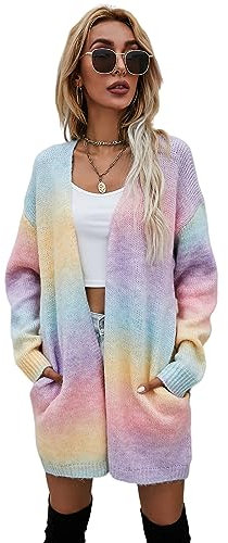 Damen Kleider Sommer，Kleider Damen Sommer Elegant,Damenkleider Sommer， Damen Herbst Winter Warm Bequem Jacke Casual Mode übergangsjacke Mantel Frauen Pullover R