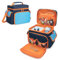 LoDrid Tasche Kompatibel mit Toniebox und Tonies Figuren, Tragetasche für Audio Player Set, Aufbewahrungtasche mit Schultergurt und Griff zum Laden, Kopfhörer und Zubehör, Blau, Nur Tasche