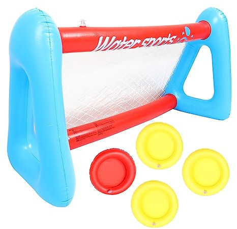TOYANDONA Inflatable Pool Volleyball Set 1 Net Volleyballs for Boys and Girls' Coordination Fun in Pool Beach or Garden