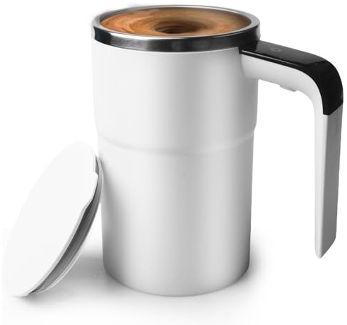 BORDEAG Tasse À Café Auto-Mélangeante 380 Ml Rechargeable Usb, Tasse Magnétique À Agitation Automatique Pour Café, Thé Et Boissons Chaudes