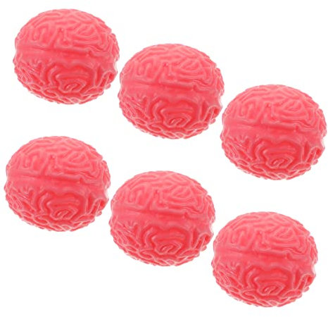 TOYANDONA 6stücke Quetschspielzeug Gehirn Realistische Halloween Deko Stressabbau Und Entspannungsspielzeug Für Partys Horror-Requisiten Und Kindergeburtstage