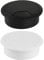 2 Pcs Desk Grommet 60mm White Black, Desk Hole Covers, Round Computer Desktop Grommets, Plastic PC Computer Wire Hole Cover for Home Office Cord Cable Management Tidy