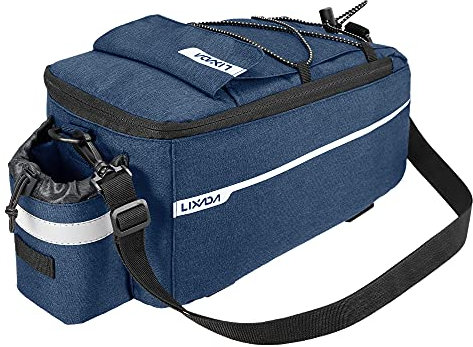 Horett Isolierte Kofferraum-Kühltasche für Fahrrad, Gepäckträger, reflektierend, Fahrrad, Gepäcktasche, Schultertasche