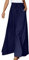 Grandi Affari Pantaloni da Donna Casual Tinta Unita a Gamba Larga Lunghi in Vita con Coulisse e Volant (Navy-1, S)