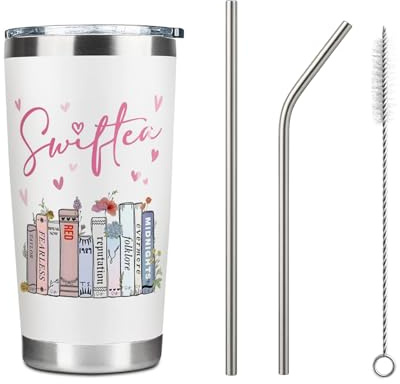 Onperpoe Edelstahl Becher mit Deckel & Strohhalm, Becher mit Deckel und Strohhalm Doppelwandig, Trinkbecher Edelstahl Isoliert für Heiß/Kalt, BPA Frei für Büro Reise Picknick Geschenk