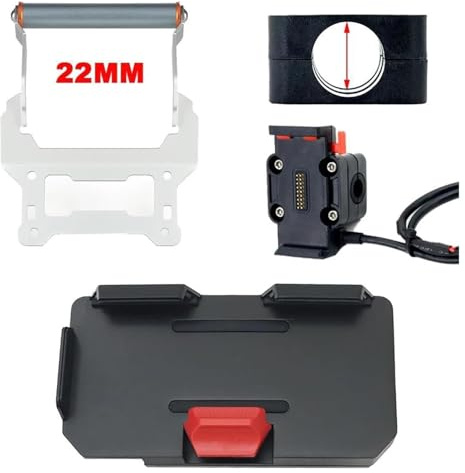 Motorrad Handyhalterung Für BMW Für C400GT Telefon Anpassen Basis Halterung Querlatte Erweiterung Pinning Halter Motorrad Navigation Unterstützung(Silver 3,22MM)
