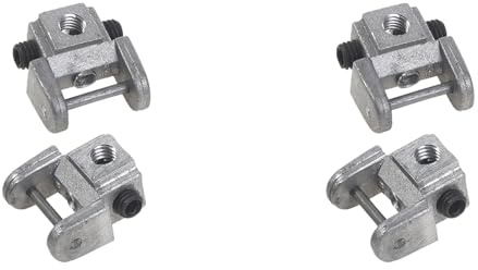 Masslla 4-Teiliges Umrüstset für Dekupiersägeblatthalter, Adapter Ohne Stift, Metallhalter für Obere/Untere Sägeblätter