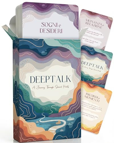 Deeptalk - Giochi di Coppia, Regalo di Coppia San Valentino, Regali per Lei | Giochi per Coppie, Gioco per Coppie, Idee Regalo Anniversario per Lui, Valentines Couple Gift Her, Carte Momenti Romantico