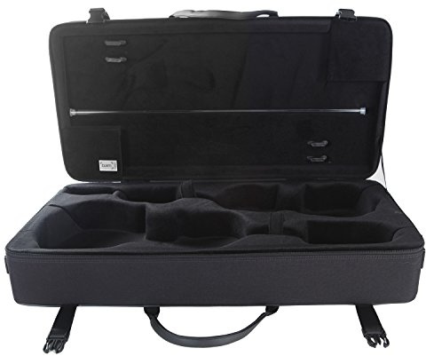 Bam Doppel Etui Für Viola 41cm und Viola 4/4 Größe, Farbe: Schwarz