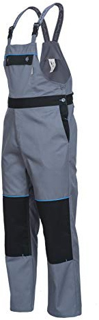 Gahibre 4174 Arbeitslatzhose mit Gummizug, Grau