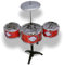 Bontempi | RhythmPro - Drum-Set mit 3 Trommeln und Teller für kleine Schlagzeuger, 530x240x600 mm