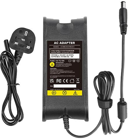 ASUNCELL 90W AC Adapter Charger Replacement for Dell Inspiron 1520 1521 1525 1526 1545 1564, Studio 1537 1555 1735 1737 and Vostro 3460 3560 1540 3750 Series (Original Dell PA-3E Adapter)