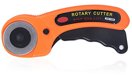 45mm Rotary Cutter, High Speed Steel Circular Knife, Quilting Sewing Patchwork Rotary Cutter Tools, Rotary Fabric Cutter for Cutting Leather, Cloth, Paper, etc
