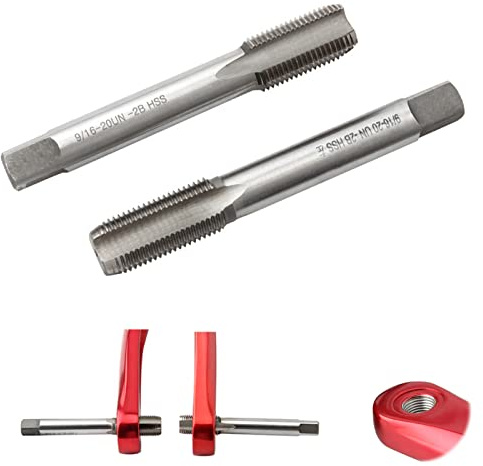 MOVKZACV HSS Durable Thread Tap Pedal Bicycle Right Left Hand Replacement Bike Crank Outdoor Repair Tool 1 Pair Crank Tap