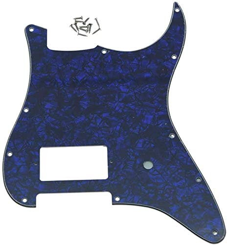 Dopro 11 Loch ST Strat One Humbucker-Gitarren-Schlagbrett für Fender Delonge Blue Pearl