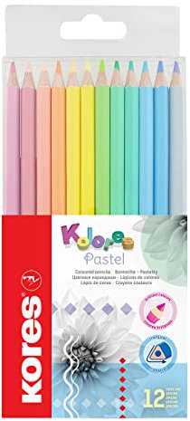 Kores - Kolores Pastel: 12 Buntstifte in verschiedenen Pastellfarben