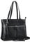 STILORD 'Madeleine' Große Umhängetasche Damen Leder Vintage Schultertasche Elegante Businesstasche für 13,3 Zoll Laptops Leder Handtasche Arbeitstasche Echtleder, Farbe:schwarz