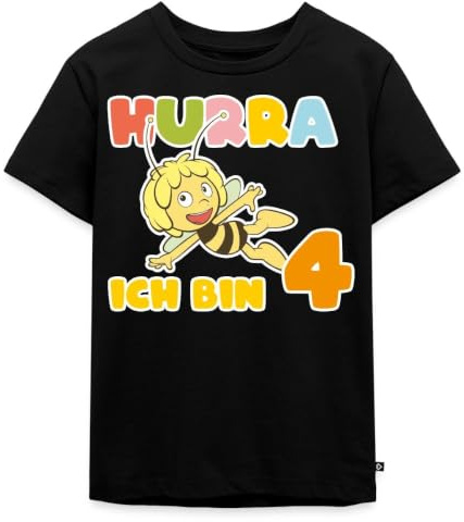 Biene Maja Hurra Ich Bin 4 Vierter Geburtstag Kinder Premium T-Shirt