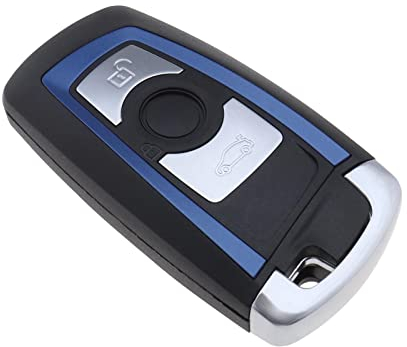ECSiNG 3 Button Car Key Fob Case Replacement Housing Shell with Uncut Blade Smart Remote Fob Case Shell Compatible with BMW 1/2/ 3/4 series /F20/ F22 /F30 /F31/ F32