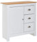 KADIMA DESIGN Moderne Schubladenkommode, Eiche-Finish, 3 Schubladen, 2 Türfächer