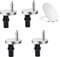 4 Pack Toilet Seat Fittings, Quick Release Toilet Seat Hinges, Soft Close Toilet Seat Fixing Kit, Toilet Seat Hinges for Self Close Toilet Seat.