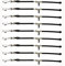 Kit 9 Mini Travi Trave Long Arm Pesca Surfcasting Bolentino