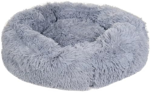 HKM Dogs Hundebett -Fluffy- hellgrau 100 x 25cm