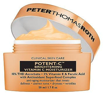 Peter Thomas Roth - Potent-C Brightening Vitamin-C Moisturizer 50ml – Anti-Aging Creme mit Vitamin C, Hautaufhellung, Faltencreme, Feuchtigkeitspflege mit Antioxidantien