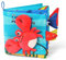 Vicloon Stoffbuch für Babys,Bilderbuch aus Stoff mit OzeanTiere,frühe Entwicklung Baby Tuch Bücher,Wahrnehmungs-Lernspielzeug,Geschenke für Babys-KrabbeStil